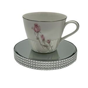 Vintage Rose China #2204 We Three Pattern Tea Cup